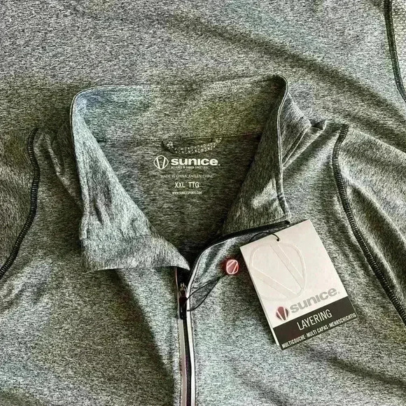 Sunice | Men’s  tobey lightweight stretch half-zip layering pullover size XXL - Picture 2 of 8